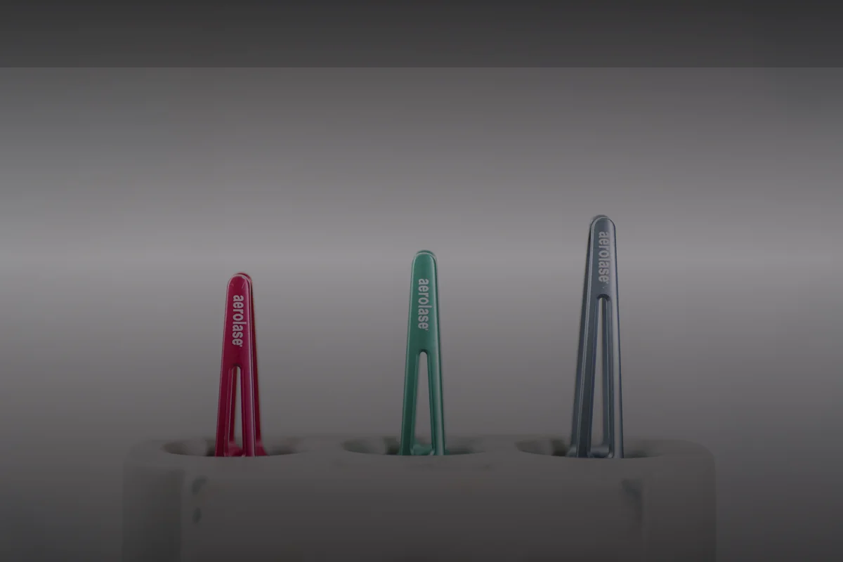 Cabezales aerolase de Lum Clinic, instrumental de medicina estética